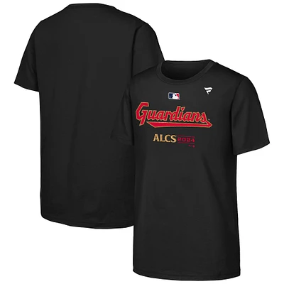 Youth Fanatics Black Cleveland Guardians 2024 American League Division Series Champions Locker Room T-Shirt