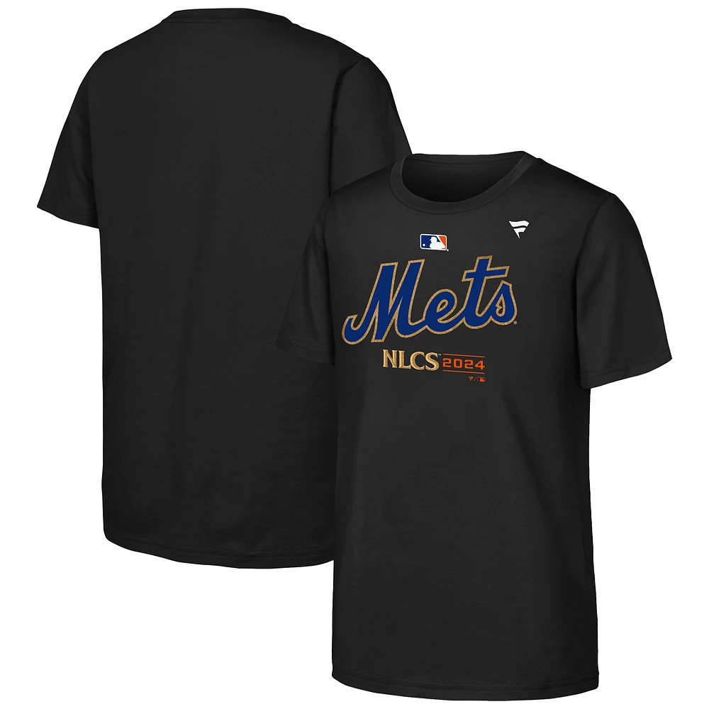 Youth Fanatics Black New York Mets 2024 National League Division Series Champions Locker Room T-Shirt