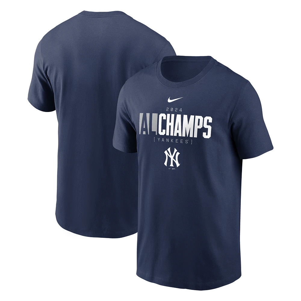 Men's Nike Navy New York Yankees 2024 American League Champions Logo T-Shirt