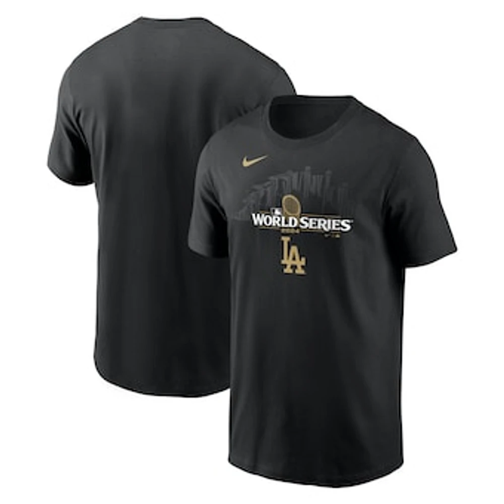 Men's Nike Black Los Angeles Dodgers 2024 World Series Trophy T-Shirt