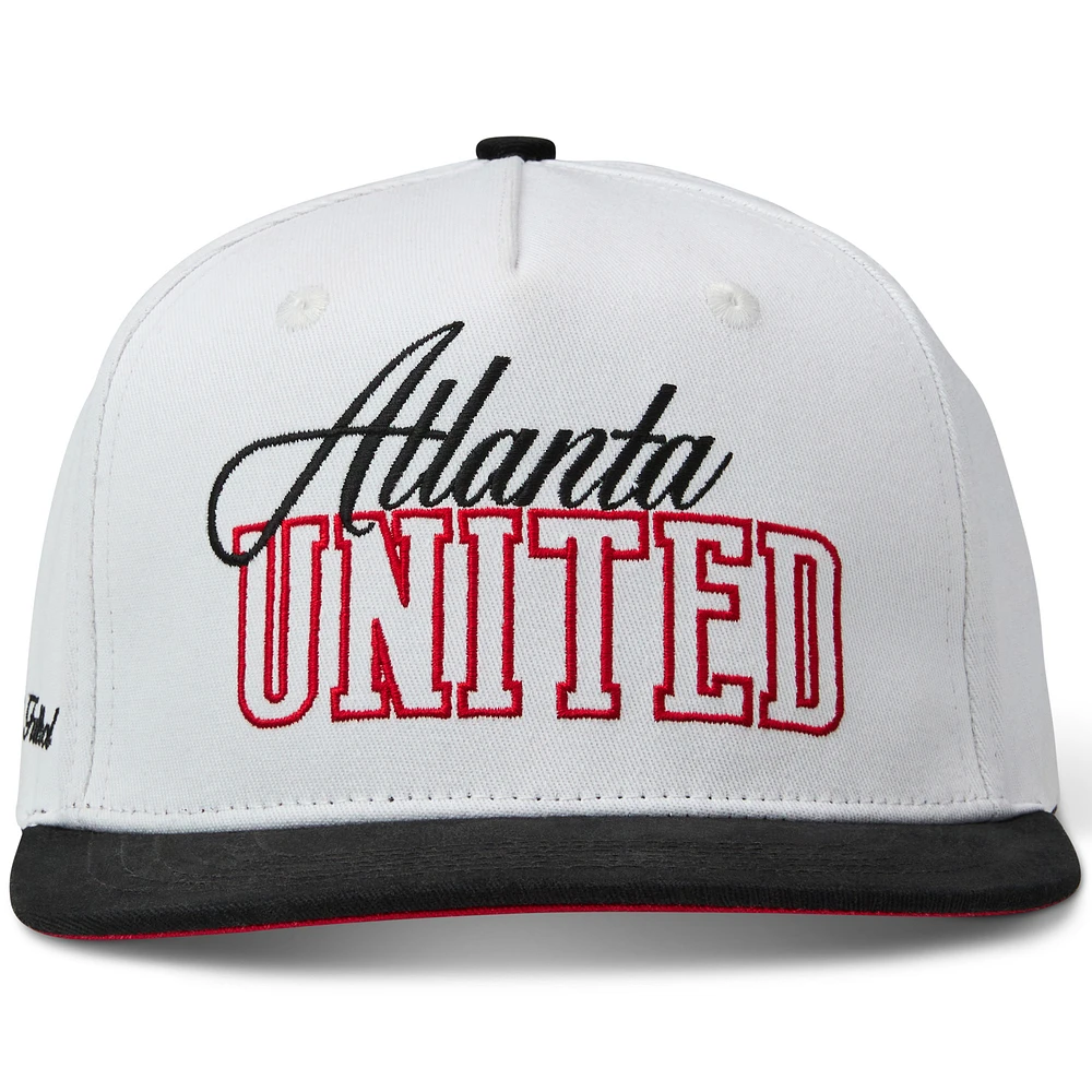 Women's Live Breathe Futbol White/Black Atlanta United FC HERo Collection Snapback Hat