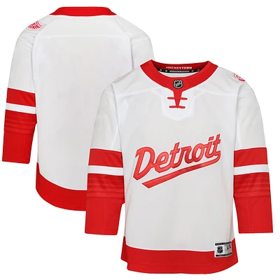 Youth  White Detroit Red Wings 2025 NHL Stadium Series Premier Jersey