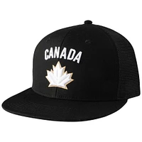 Unisex Black Hockey Canada 2024 Snapback Hat