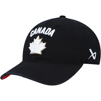 Unisex Black Hockey Canada 2024 Adjustable Hat