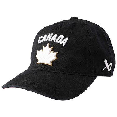 Unisex Black Hockey Canada 2024 Adjustable Hat