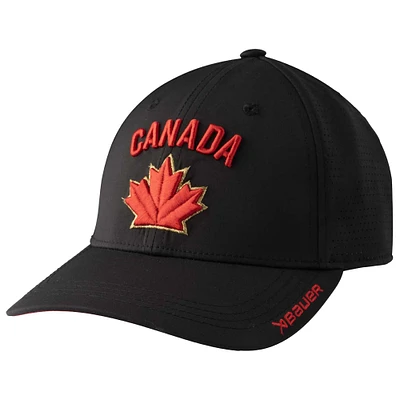 Black Hockey Canada 2024 Performance Adjustable Hat