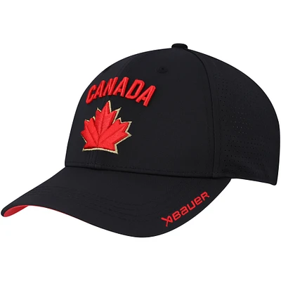 Black Hockey Canada 2024 Performance Adjustable Hat