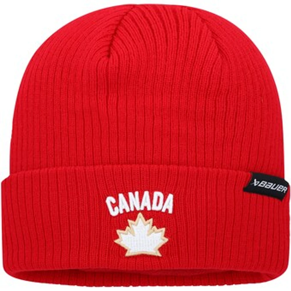 Unisex Hockey Canada 2024 Ribbed Cuffed Knit Hat