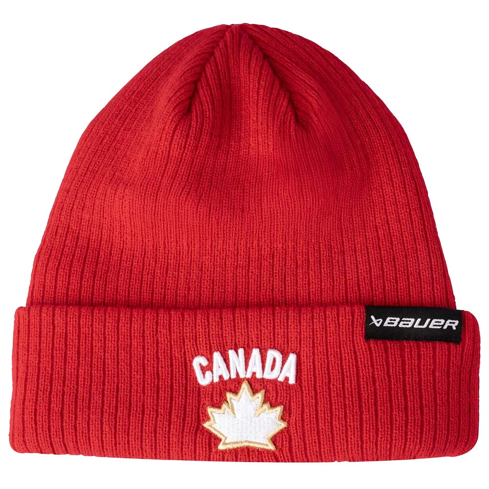 Unisex Hockey Canada 2024 Ribbed Cuffed Knit Hat