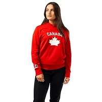 Women's Red Hockey Canada 2024 Pullover Hoodie