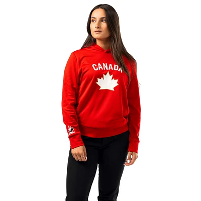 Women's Red Hockey Canada 2024 Pullover Hoodie