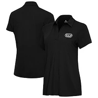 Women's Antigua  Black Bowman Gray Stadium Era Polo