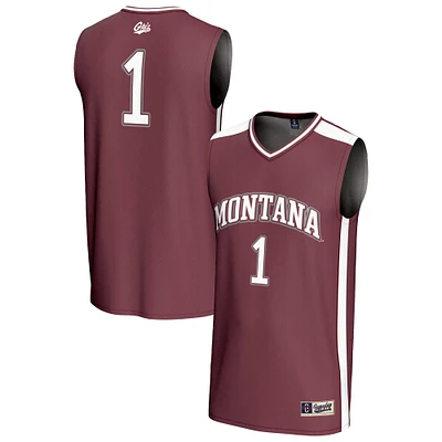 Unisex GameDay Greats #1 Maroon Montana Grizzlies Lightweight Basketball Fashion Jersey