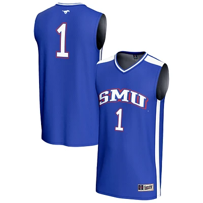 Unisex GameDay Greats #1 Royal SMU Mustangs Lightweight Basketball Fashion Jersey