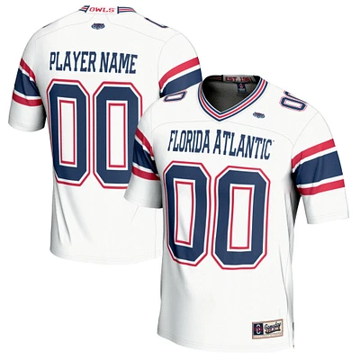 Youth GameDay Greats  White Florida Atlantic Owls NIL Pick-A-Player Lightweight Football Fashion Jersey
