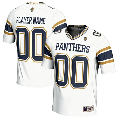 Youth GameDay Greats  White FIU Panthers NIL Pick-A-Player Lightweight Football Fashion Jersey