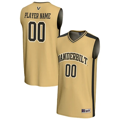 Unisex GameDay Greats  Gold Vanderbilt Commodores NIL Pick-A-Player Lightweight Women's Basketball Fashion Jersey