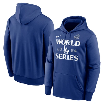 Men's Nike  Royal Los Angeles Dodgers 2024 World Series Authentic Collection Pullover Hoodie