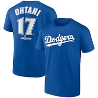 Men's Fanatics Shohei Ohtani Royal Los Angeles Dodgers 2024 World Series Name & Number T-Shirt