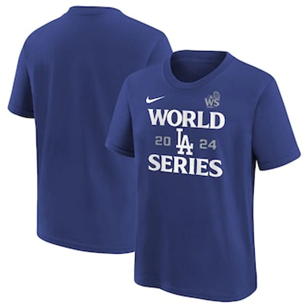 Youth Nike  Royal Los Angeles Dodgers 2024 World Series Authentic Collection T-Shirt