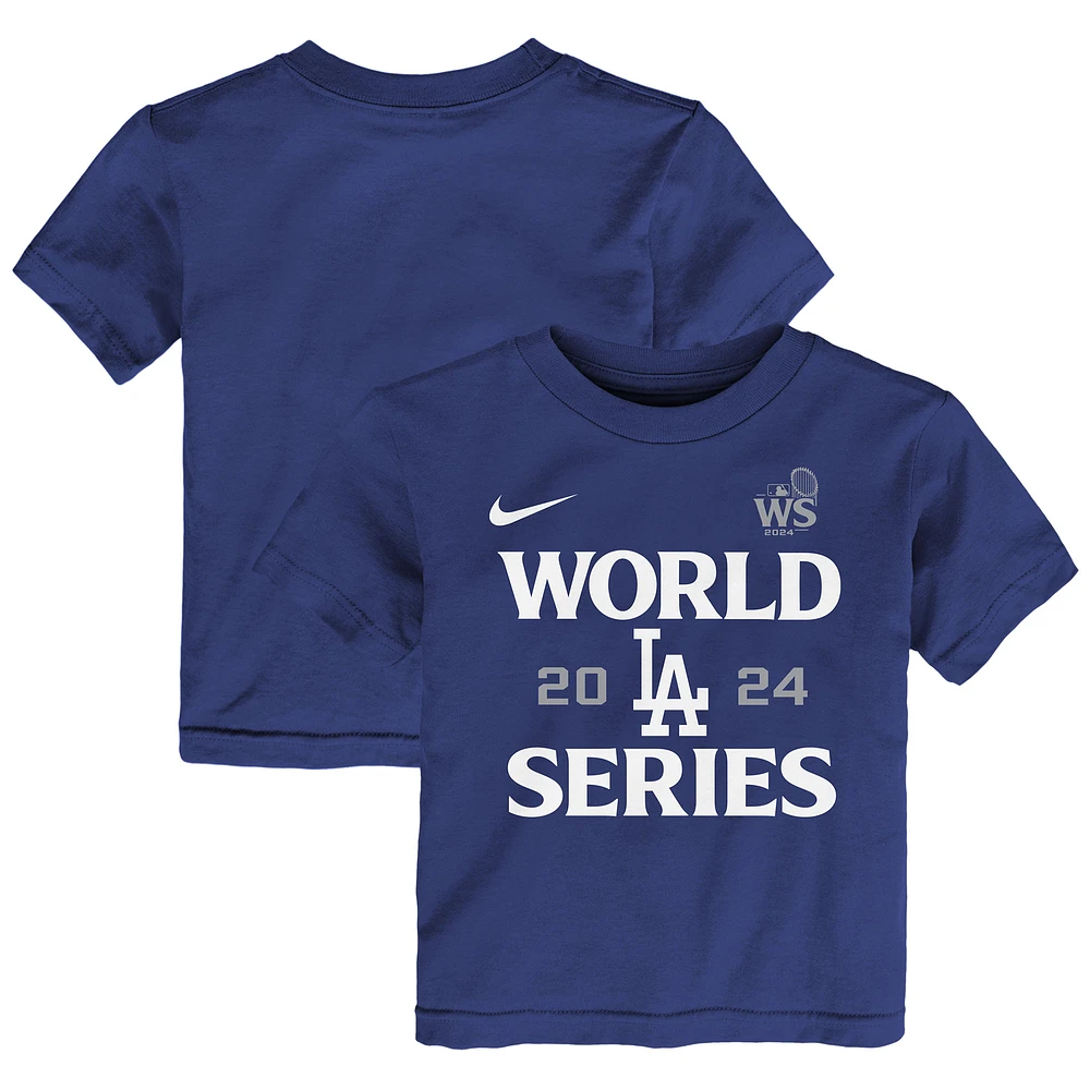 Toddler Nike  Royal Los Angeles Dodgers 2024 World Series Authentic Collection T-Shirt