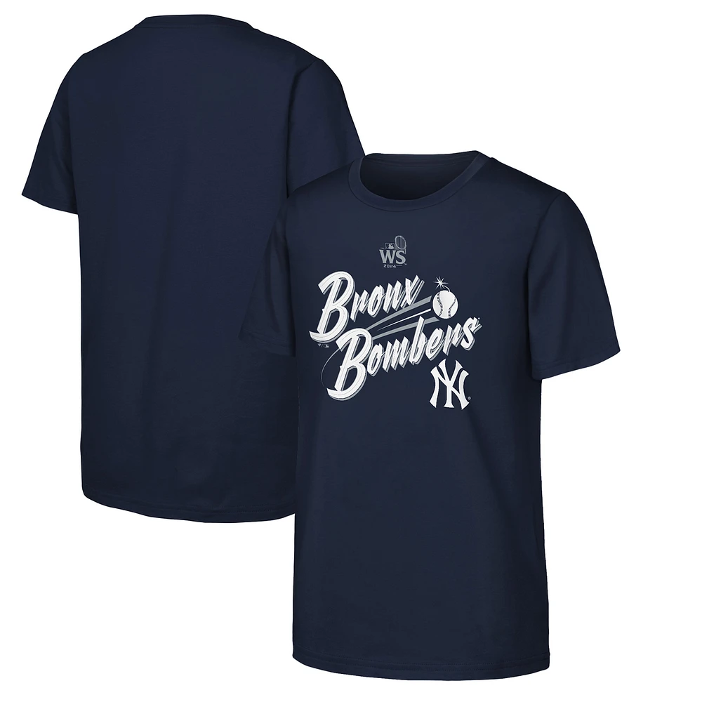 Youth Fanatics Navy New York Yankees 2024 World Series Hometown T-Shirt