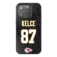 Keyscaper Travis Kelce Black Kansas City Chiefs Bling iPhone Case