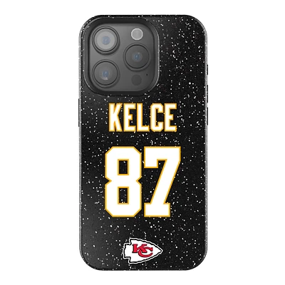 Keyscaper Travis Kelce Black Kansas City Chiefs Bling iPhone Case