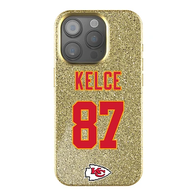 Keyscaper Travis Kelce Gold Kansas City Chiefs Bling iPhone Case