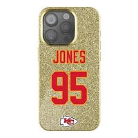 Keyscaper Chris Jones Gold Kansas City Chiefs Bling iPhone Case