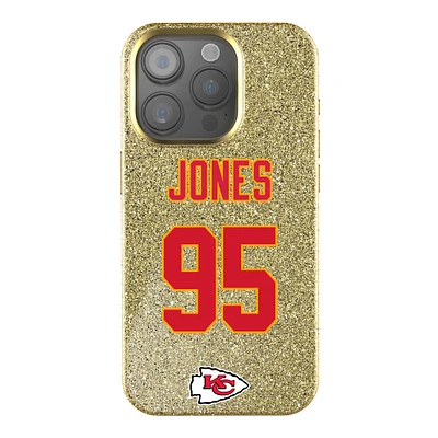 Keyscaper Chris Jones Gold Kansas City Chiefs Bling iPhone Case