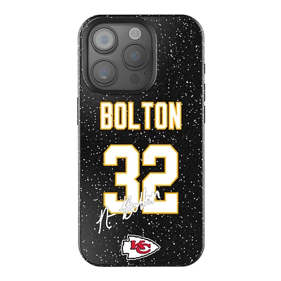 Keyscaper Nick Bolton Black Kansas City Chiefs Bling iPhone Case