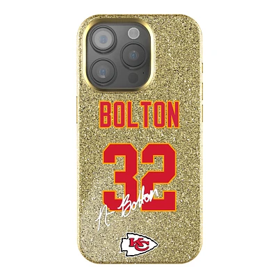 Keyscaper Nick Bolton Gold Kansas City Chiefs Bling iPhone Case