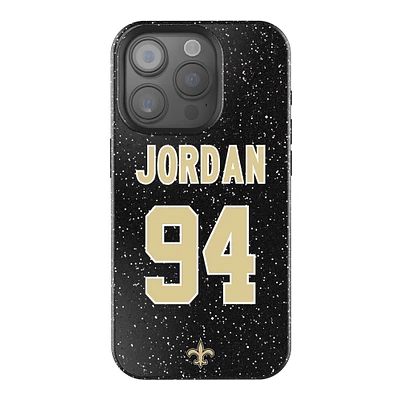 Keyscaper Cameron Jordan Black New Orleans Saints Bling iPhone Case