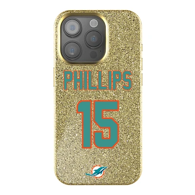 Keyscaper Jaelan Phillips Gold Miami Dolphins Bling iPhone Case