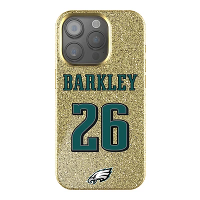 Keyscaper Saquon Barkley Gold Philadelphia Eagles Bling iPhone Case