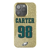 Keyscaper Jalen Carter Gold Philadelphia Eagles Bling iPhone Case