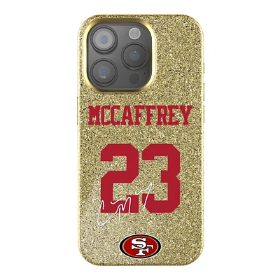 Keyscaper Christian McCaffrey Gold San Francisco 49ers Bling iPhone Case