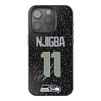 Keyscaper Jaxon Smith-Njigba Black Seattle Seahawks Bling iPhone Case