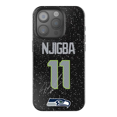 Keyscaper Jaxon Smith-Njigba Black Seattle Seahawks Bling iPhone Case