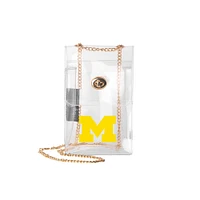 Michigan Wolverines Clear Essential Crossbody Purse