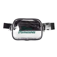 Miami Hurricanes Clear Belt Bag