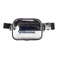 Michigan Wolverines Clear Belt Bag