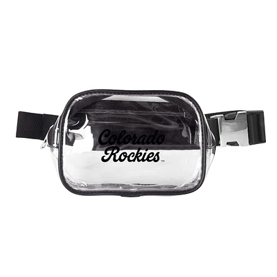 Colorado Rockies Clear Belt Bag