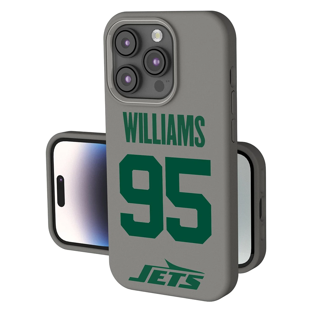 Keyscaper Quinnen Williams Gray New York Jets Ready Soft Touch iPhone Case