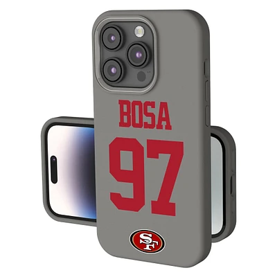 Keyscaper Nick Bosa Gray San Francisco 49ers Ready Soft Touch iPhone Case