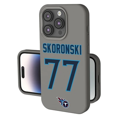 Keyscaper Peter Skoronski Gray Tennessee Titans Ready Soft Touch iPhone Case