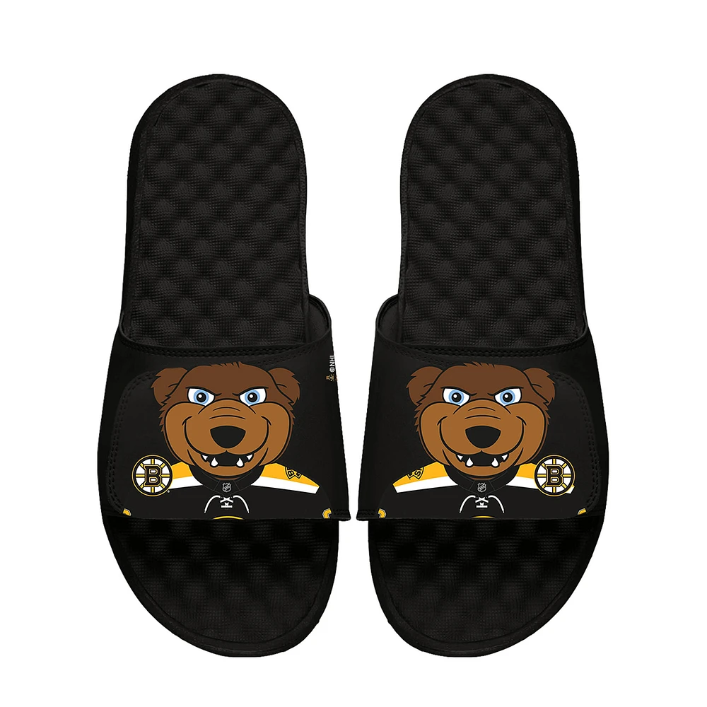 Unisex ISlide Black Boston Bruins Team Mascot Slide Sandals