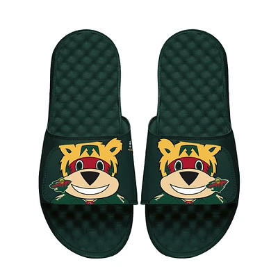 Unisex ISlide  Dark Green Minnesota Wild Team Mascot Slide Sandals