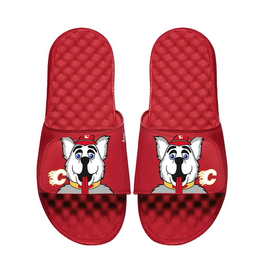 Unisex ISlide Red Calgary Flames Team Mascot Slide Sandals